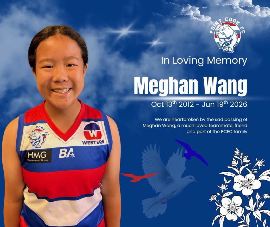 Meghan Wang Death Obituary Point Cook Australia, Under 14’s Point Cook Football Club girls team Player Dies